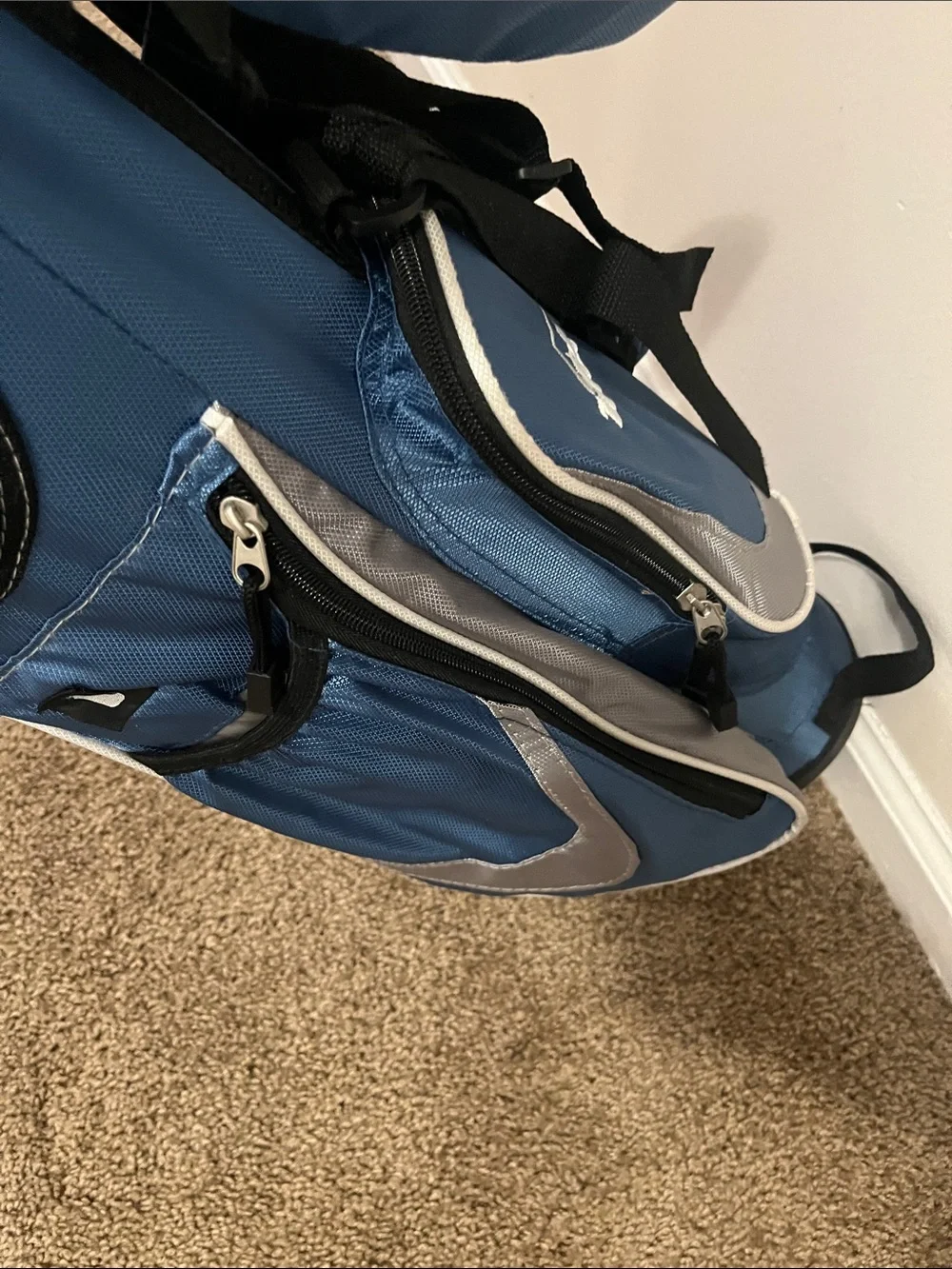 XGEN TiTech Junior Golf Set Blue and Black Stand Golf Bag with Headcovers